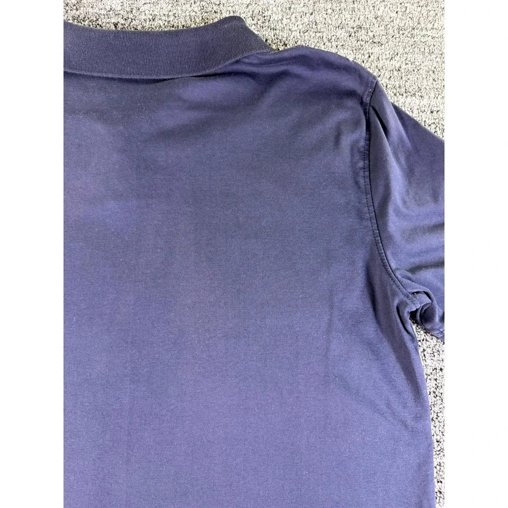 Banana Republic Luxe Touch Performance Polo Shirt Mens Medium Navy Blue Golf